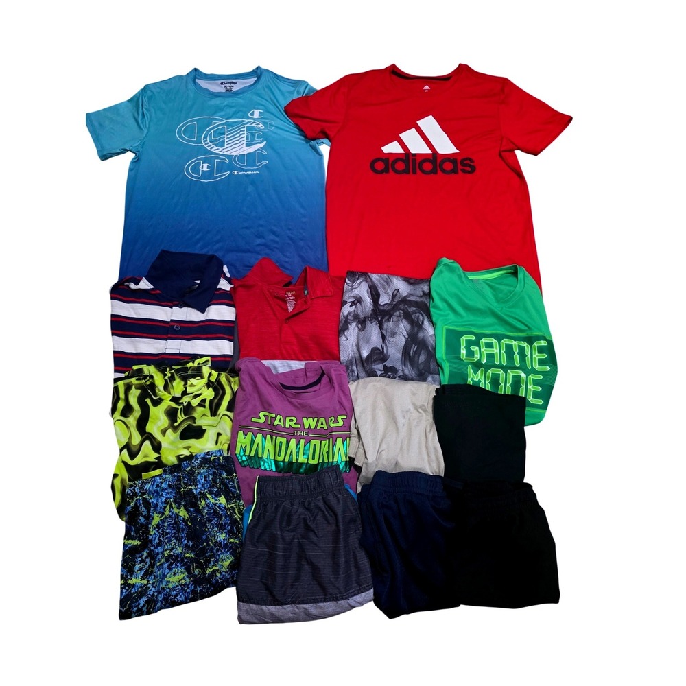 Lot Bundle of Youth Boys Activewear Summer Wear 14pc Size XXL 18-20 Mix Brand